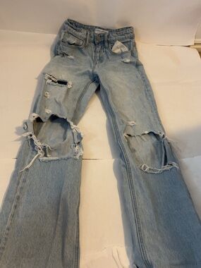 Flying Monkey Light Blue Washed Denim Jeans